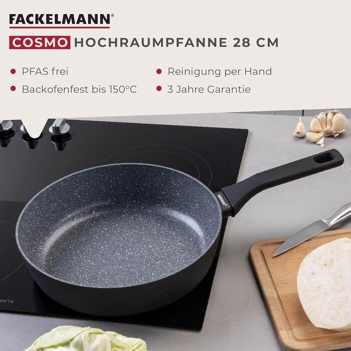 Сковорода глибока 28 см з керамічним покриттям Cosmo Fackelmann