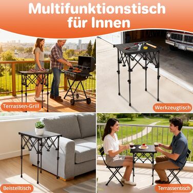 Складной кемпинговый стол 50,5 x 41 x 44/70 см FUNYKICH