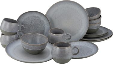 Набір посуду на 4 персони, 16 предметів, Loft Stone Creatable