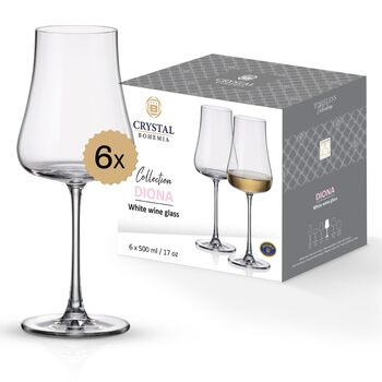 Набір з 6 келихів для білого вина 500 мл BOHEMIA CZECH REPUBLIC