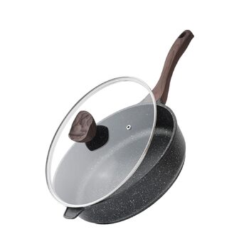 Сковорода с антипригарным покрытием и крышкой 26 см Kordisen