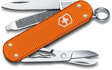 Ніж швейцарський 7 функцій, 58 мм, Victorinox Classic SD Tiger Orange