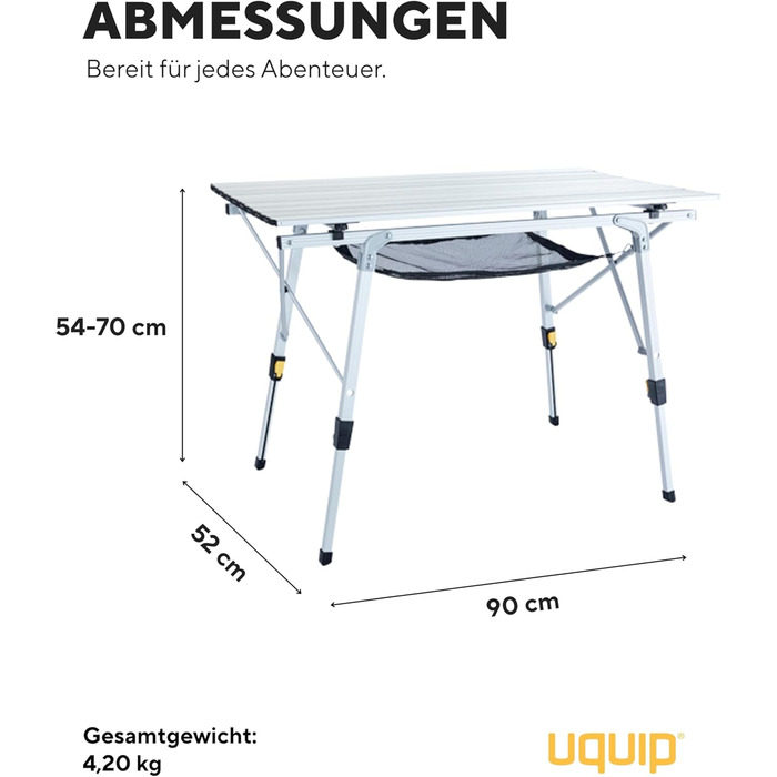 Кемпинговый стол 90 х 52 х см Uquip