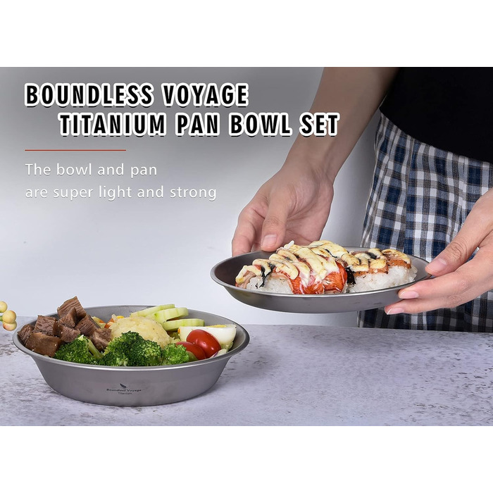 Титановая тарелки для кемпинга Boundless Voyage