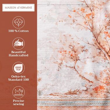 Бавовняні килимки для серветок, набір з 4 шт. , декоративні килимки для серветок, пасхальні килимки, що миються, для свят, вечерь, весни, літа (33 см x 48 см) (24 - Подяки), 39Hermine 100