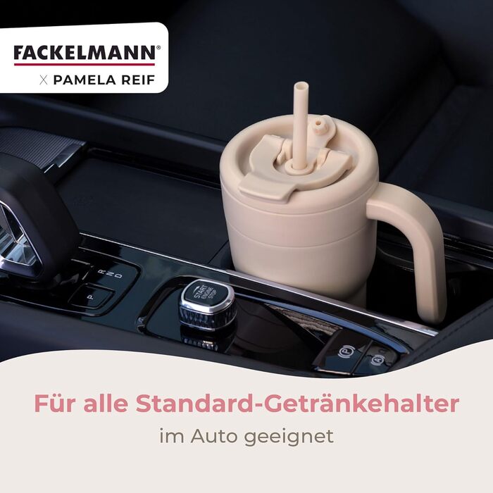 Термокружка из нержавеющей стали 420 мл двустенная, пастельно-розовая Pamela Reif Fackelmann