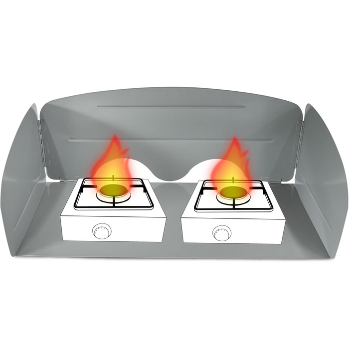 Ветрозащитный экран для кемпинговых плит 63 х 31 х 25 см Hummelladen