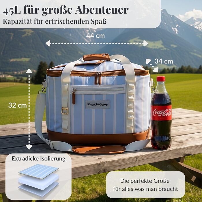 Велика термосумка 45 л PuerFolium