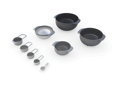 Набір мисок, 9 предметів, сірий Nest 9 Plus Joseph Joseph