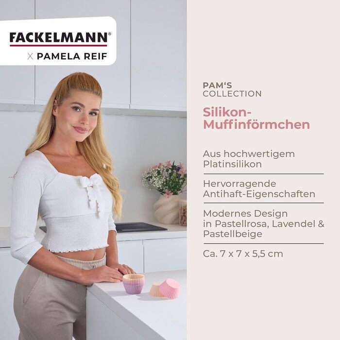 Силиконовые формочки для мафинов, набор 12 предметов Pamela Reif Fackelmann