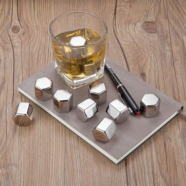 Набір охолоджуючих каменів для віскі з нержавіючої сталі Ulalaza