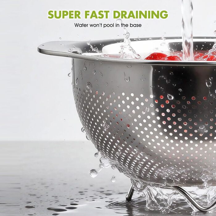 Кухонний друшляк-сито з 2 ручками 27 см Greentainer