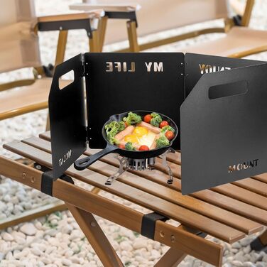 Портативний складний вітрове скло для кемпінгових плит Fukamou