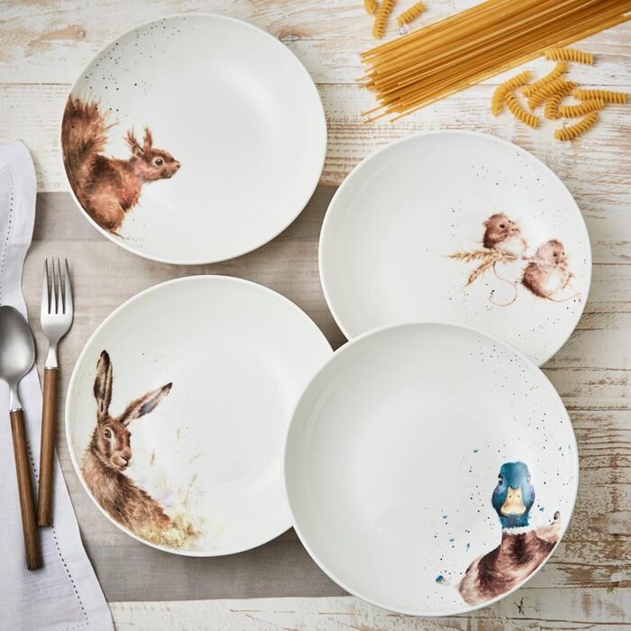 Набір із 4 мисок для пасти Wrendale Designs