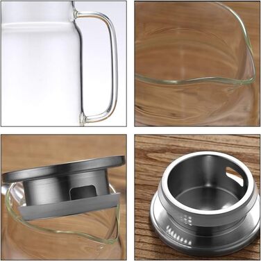 Стеклянный заварочный чайник 1,8л COMTERVI