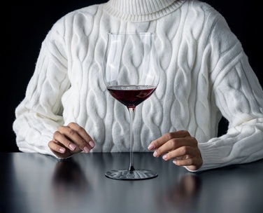 Бокал для красного вина Бургундское Гран Крю 1022 мл, Fatto A Mano Black Tie Riedel
