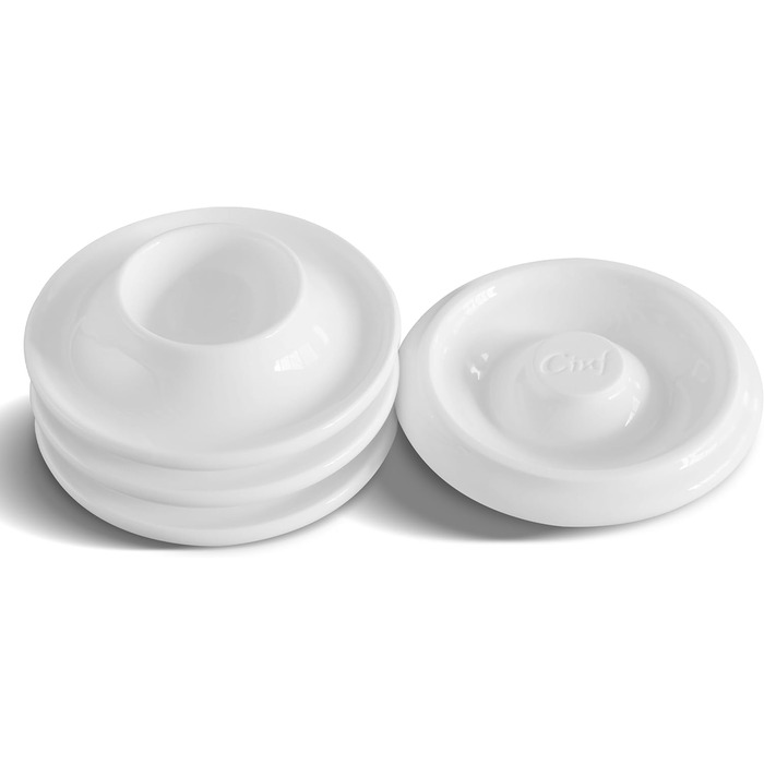 Керамічні підставки для яєць Cinf у горошок, подарунковий набір із 4 порцелянових підставок для сніданку та приготування їжі, міцні, легко миються, багаторазові (підставки для яєць, упаковка з 4 шт. )