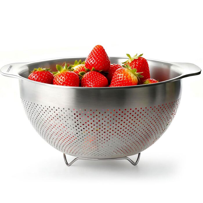 Кухонний друшляк-сито з 2 ручками 25 см Greentainer