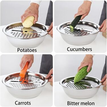 Мультифункціональна миска з нержавіючої сталі 3-в-1 HADAVAKA