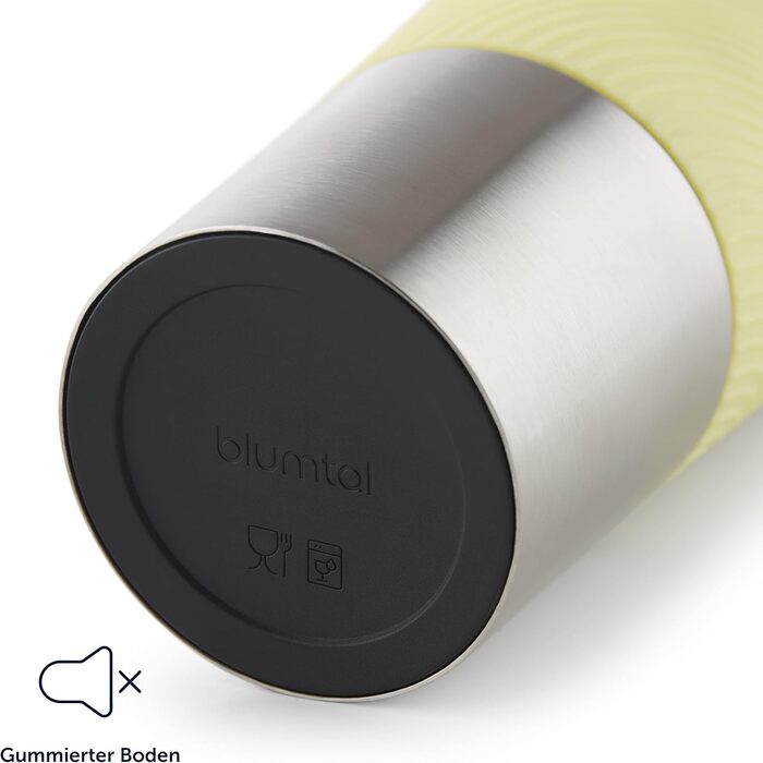 Термокружка Blumtal - Дорожня кружка з нержавіючої сталі - Герметична ізольована кружка для гарячих/холодних напоїв - Відкриття на 360 - Термокружка із швидким закриттям - Кавова кружка - Рожева (350 мл, 09 - Новий жовтий - Жовтий)