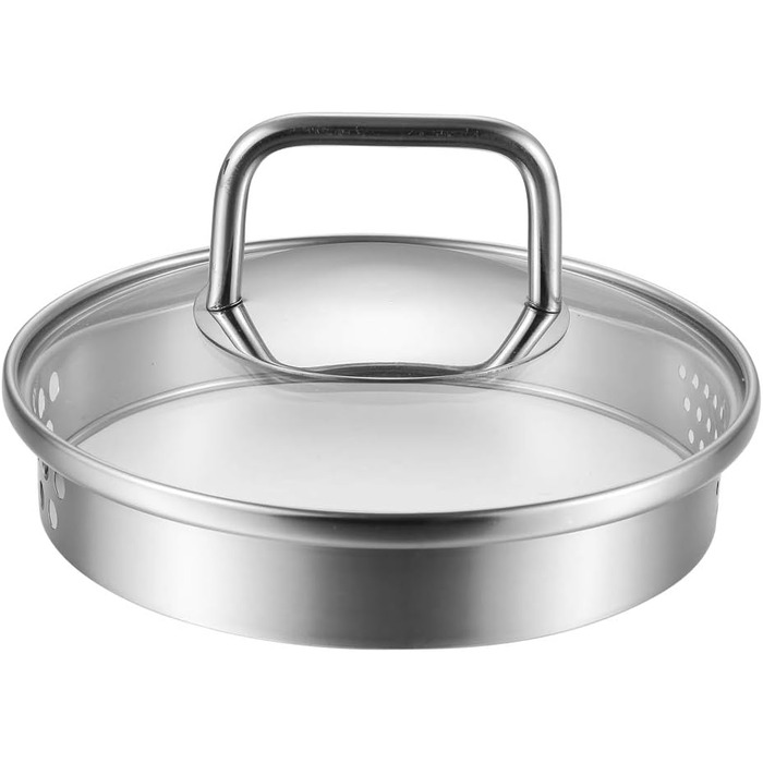 Кастрюля из нержавеющей стали со стеклянной крышкой 1.9 л jalz jalz