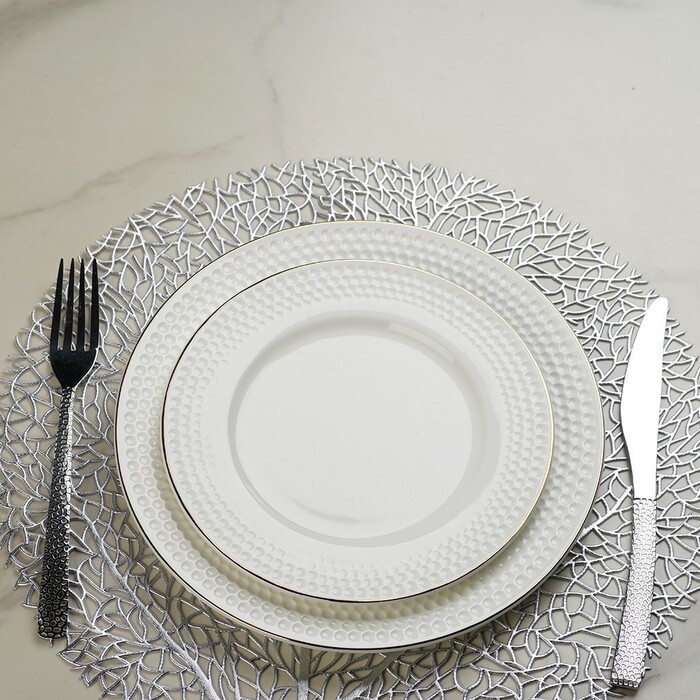 Набір з 2-х тарілок Fissman NOEMI 20 см кістяний фарфор (13936)