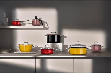 Сотейник 16 см со стеклянной крышкой, желтый Fusiontec Mineral Pro WMF