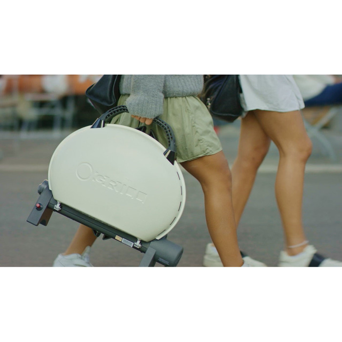 Портативный переносной газовый гриль O-GRILL 500, кремовый Код: 013339