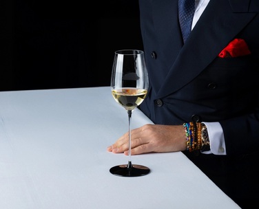 Бокал для белого вина Рислинг 400 мл, Fatto A Mano Black Tie Riedel