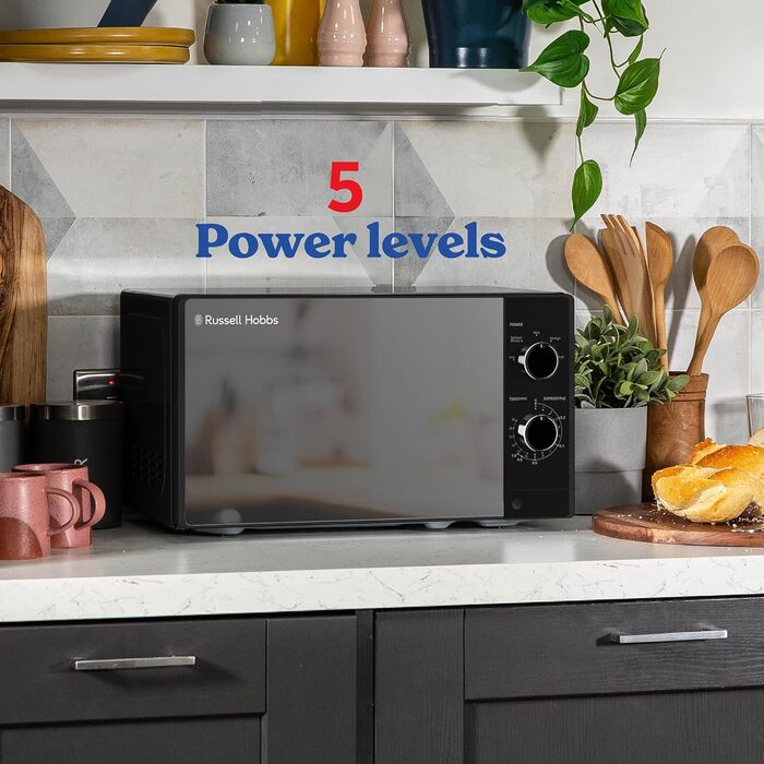 Мікрохвильова піч 20 л, 800 Вт чорний RHM2027B Russell Hobbs
