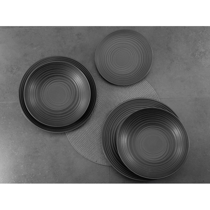 Набор тарелок на 4 персоны, 12 предметов, Lava Stone Creatable