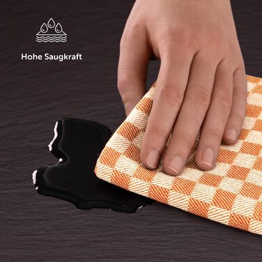 Кухонні рушники бавовняні 50 x 70 см, набір 10 предметів, помаранчеві Blumtal