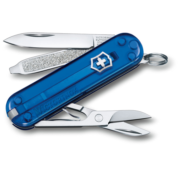 Ніж швейцарський 7 функцій, 58 мм, Victorinox Classic SD Colors Deep Ocean