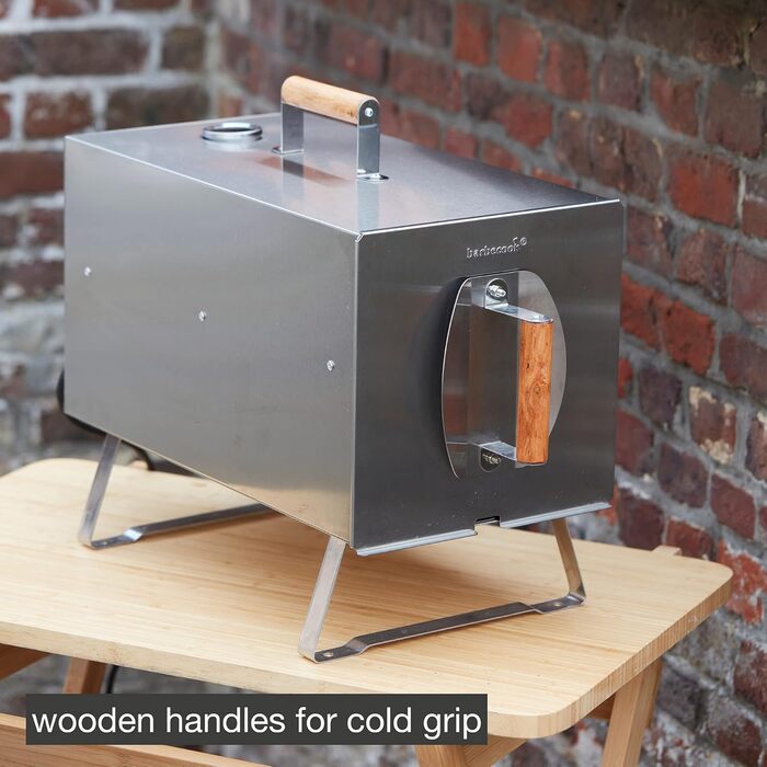 Електрична коптильня для теплого копчення 25,5 х 50,25 х 40,5 см barbecook