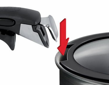 Набор стеклянных крышек Tefal Ingenio, 16см, 18см, 20см, стекло, пластик, черный