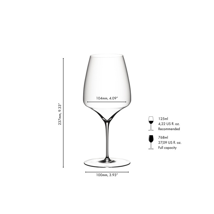 Бокал для красного вина Каберне/Мерло 768 мл, Manufaktur Vitis Riedel