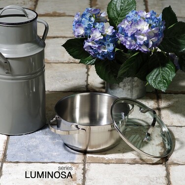 Кастрюля со стеклянной крышкой Fissman LUMINOSA 18x8,5 см на 2,1 л (5332)