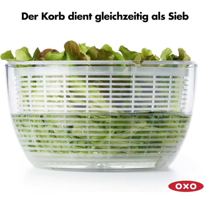 Сушилка для салата 6 л с крышкой OXO