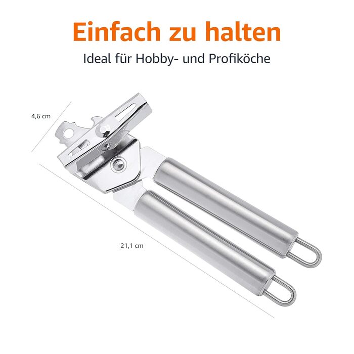 Открывалка для консервов 3-в-1 Amazon Basics