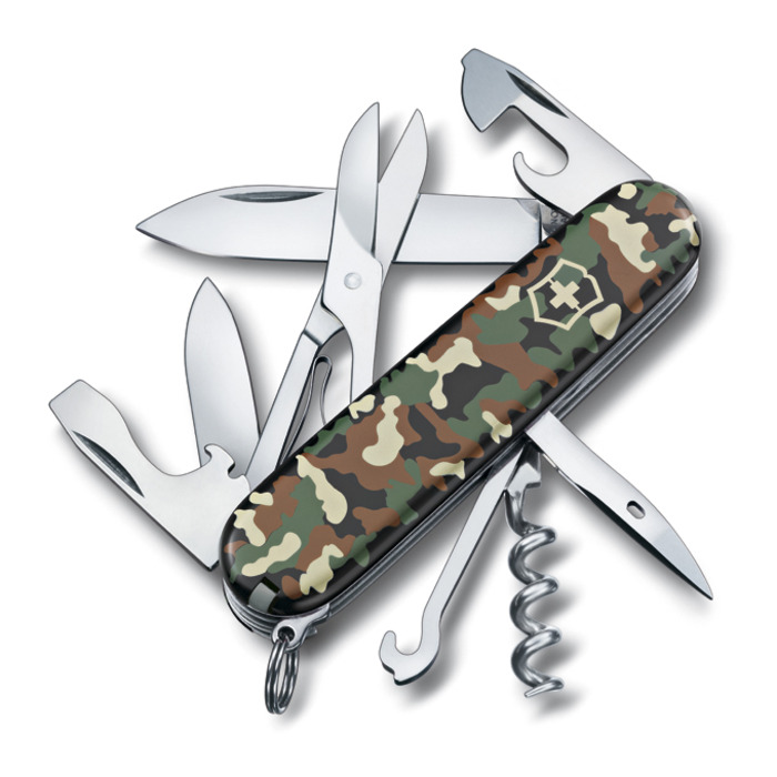 Нож швейцарский 14 функций, 91 мм, камуфляж Victorinox Climber
