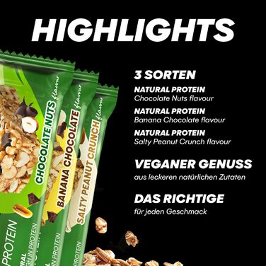 Протеїнові батончики Natural Protein, 12 x 40 г Powerbar