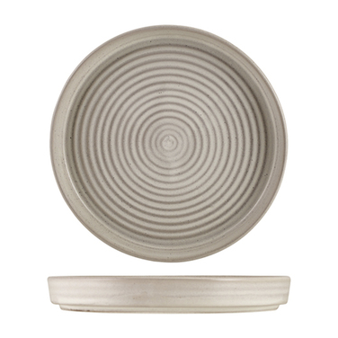 Тарілка з бортом, 26*3,3 см, презентаційна, Terra Stoneware Antigo Cinza, GenWare