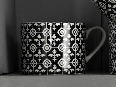 Чашка для чая CreativeTops Encaustic Tiles 'FLEUR DES LYS', фарфор, 450 мл