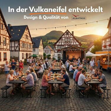 Стіл для кемпінгу чорний ALBATROS