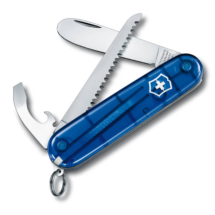 Ніж швейцарський 9 функцій, 84 мм, синій Victorinox My First