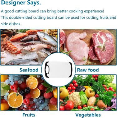 Набір із 8 пластикових кухонних дощок ZOFUN