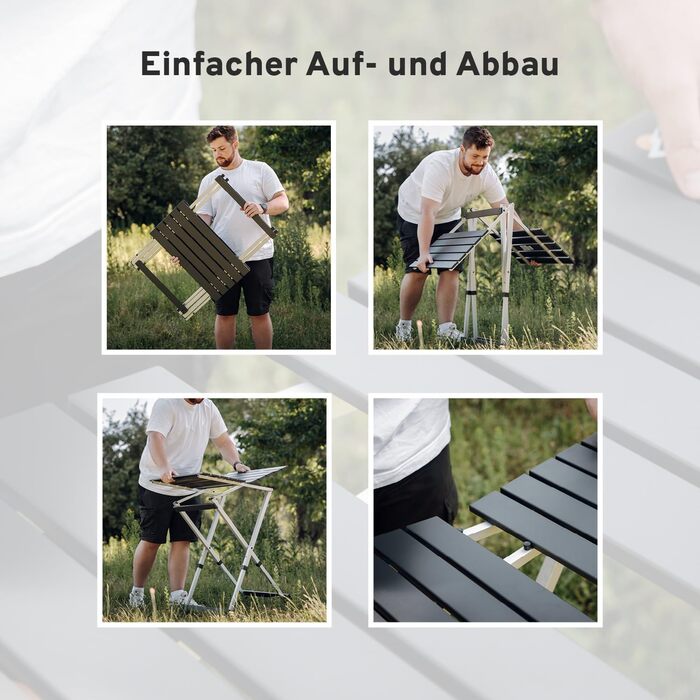 Складной алюминиевый стол для кемпинга 63,5 x 63,5 см CAMPWERK