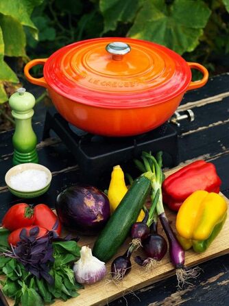 Чавунна каструля Le Creuset Signature, 32 см, 4,1 л (колір Ofenrot)