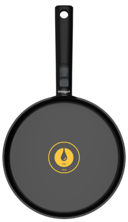 Сковорода для млинців зі з`ємною ручкою Ringel Grey Line 24 см (7138160)