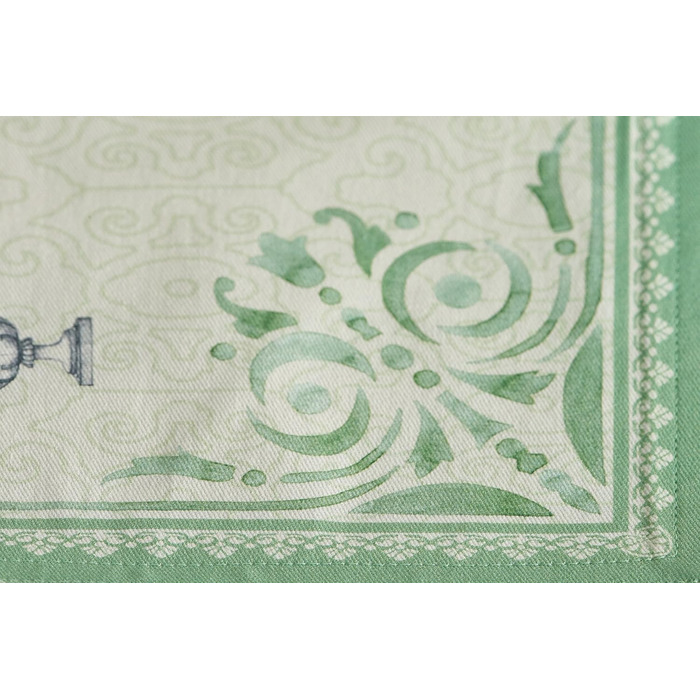 Серветки Maison d&39Hermine зі 100 бавовни, набір з 4 шт. , декоративні серветки, пасхальні серветки, які можна прати, для свят, вечерь, весни, літа (33 см x 48 см) (016 - Jardin du Roy)